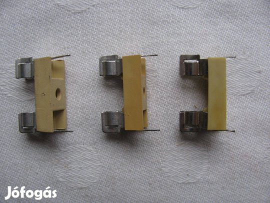 Biztosíték foglalat ,PTF/15, üvegcsöves biztosítékhoz