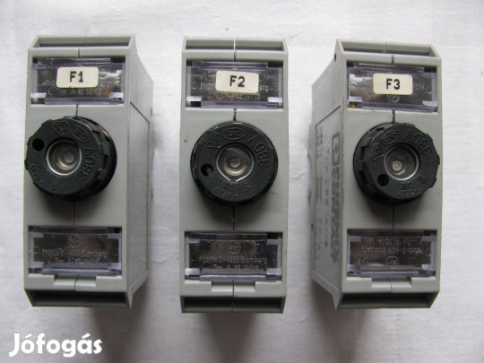 Biztosítéktartó egyfázisú, 3 db