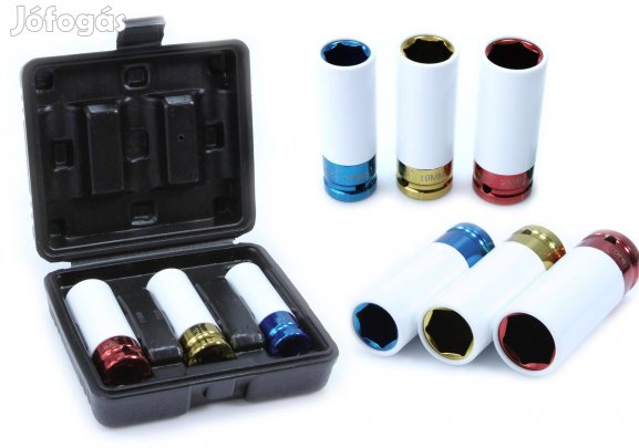 Bjc gépi alufelni dugókulcs készlet 1/2" 17,19,21 mm - M58270