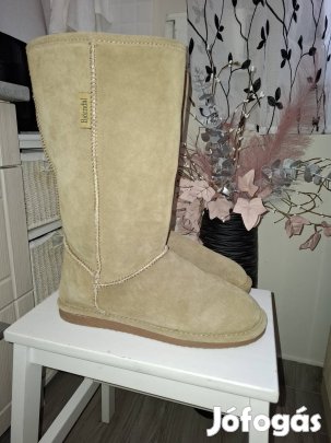 Björndal bőr hosszúszárú bundás csizma 44