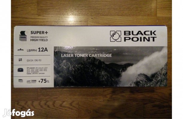 Black Point Lbpph12A (Q2612A) utángyártott nyomtató toner, 3500 oldal