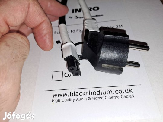 Black Rhodium intro tápkábel borotva ,piskóta csatival! Csere is!