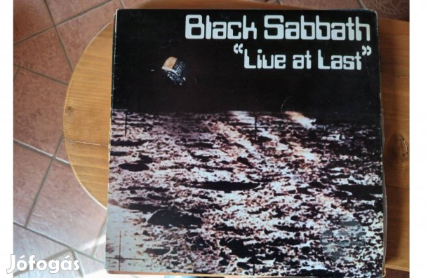 Black Sabbath Live at Last bakelit hanglemez eladó