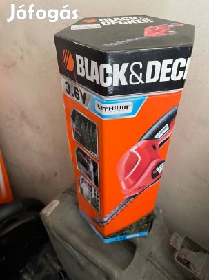 Black & Decker akkumulátoros bokorvágó 3.6V új dobozában