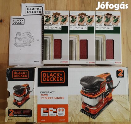 Black and Decker vibrációs csiszoló.