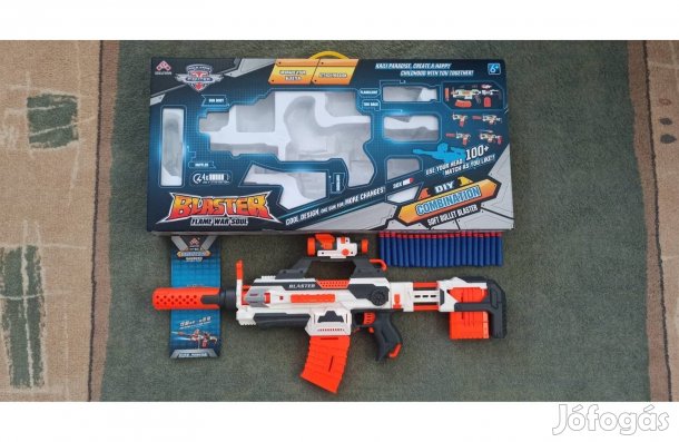 Blaster hablövedékes géppisztoly, puska 4 az 1-ben (Nerf)