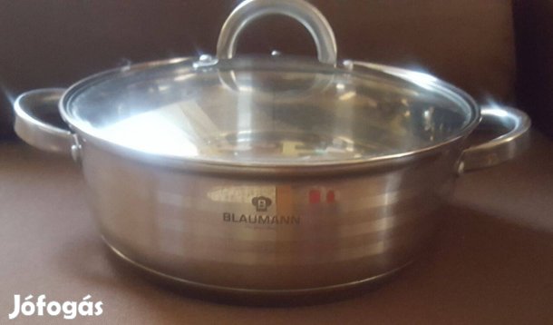 Blaumann rozsdamentes acél lábas fedővel 25 cm x 9,5 cm