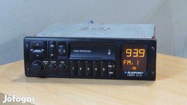 Blaupunkt Lübeck CC 22 régi retro rádió autórádió magnó