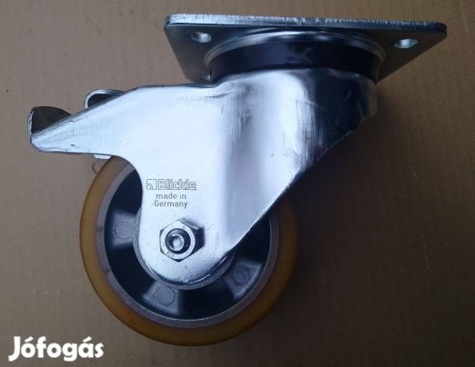 Blickle forgóvillás görgő talppal, teherbírása 750 kg