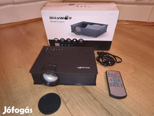 Blitzwolf BW-MP1 LED-projektor. Nem HD! 800x480 felbontás! HDMI-s!