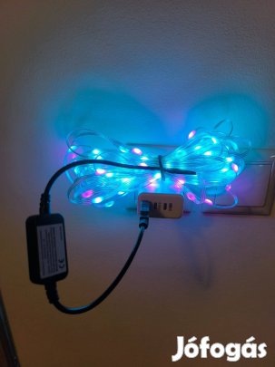 Bluetooth App-vezérelt RGB LED Fényfüzér 10 méter Karácsonyi