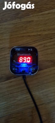 Bluetooth FM transzmitter micro sd foglalattal, mágneses