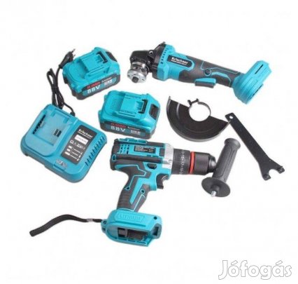 Boashi 2 részes akkus szerszámkészlet / sarokcsiszoló + csavarbehajtó