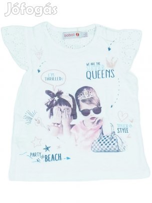 Boboli Új (címkés) Lány Póló (Méret: 92)