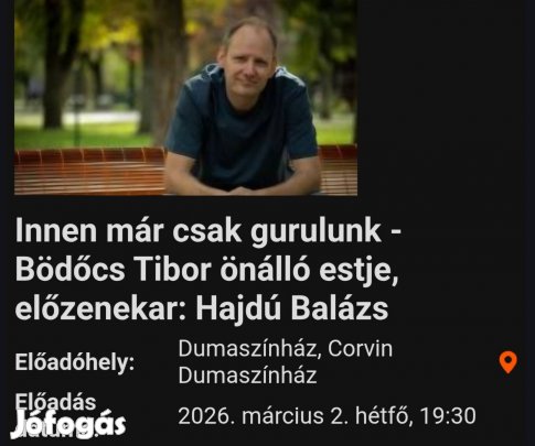 Bödcs Tibor önálló estje, elözenekar: Hajdú Balázs