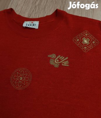 Bode lusuxmárkás női arannyal hízett rövidujjú felső M