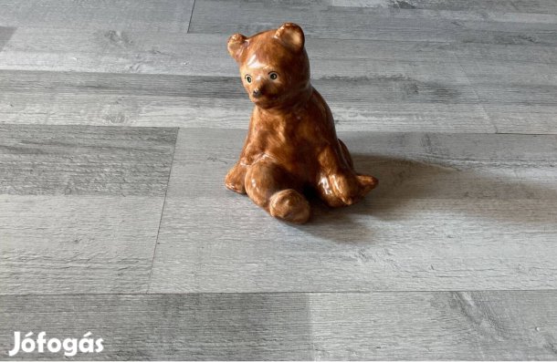 Bodrogkeresztúri mázas kerámia medve