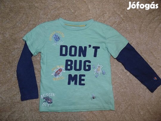 Bogármintás pamut felső, 6-7 év