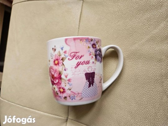 Bögre kerámia porcelán bögre For you felirattal Hibátlan