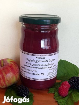 Bogyós gyümölcs lekvár, 100% gyümölcs, 3,5dl, vegyszermentes termeszté