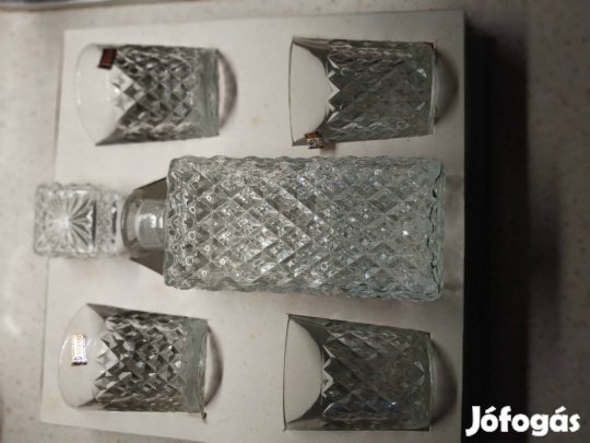 Bohemia Crystal márkájú kristály whiskys készletet