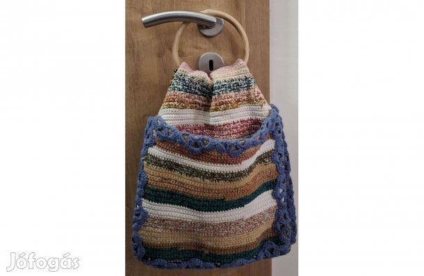 Bohókás, cuki horgolt női táska