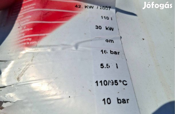 Bojler 110L-es gázkazánhoz