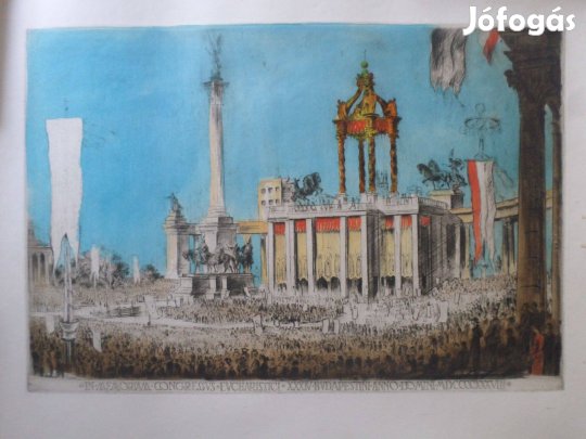 Boldizsár István: Az Eucharisztikus világkongressszus 1938 (rézkarc)