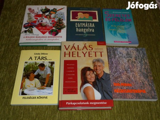 Boldog házasság, párkapcsolat könyvcsomag hat könyvből összeállítva: