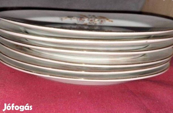 Bolgár ovális porcelán tányérkészlet