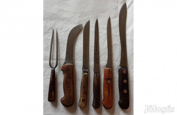 Böllérkések, régi disznóvágási kések eladók