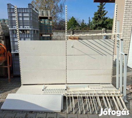 Bolti polcrendszer + tartozékok olcsón