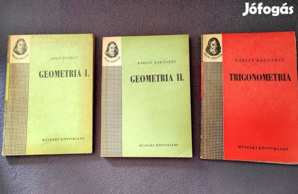 Bolyai könyvek- Geometria I-II., Trigonometria