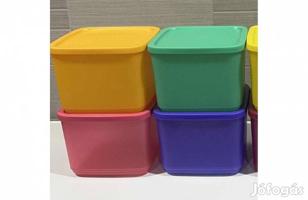 Bomba ÁR! Tupperware színes 2. hűs kocka szett 4x1l Új