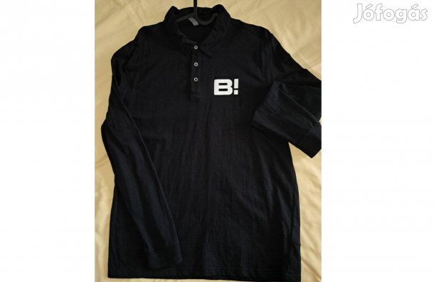 Bomba feliratos hosszú ujjú fekete férfi póló + sapka