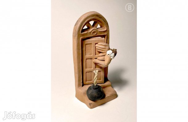 Bombás varjú (kerámia) 12,5 cm - - - (Csak személyesen!)