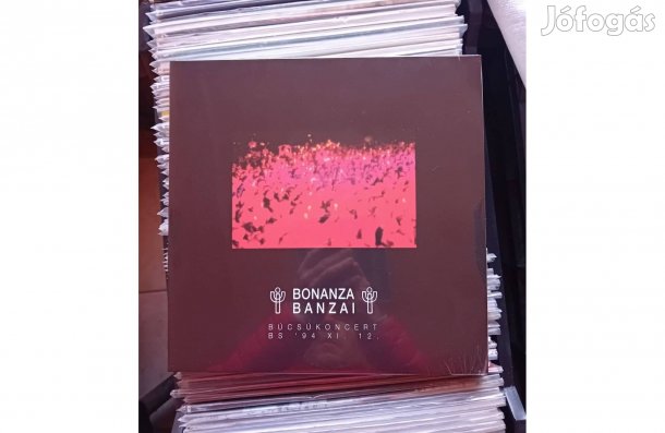 Bonanza Banzai - Búcsúkoncert Bakelit Lemez LP Bontatlan