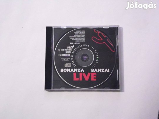 Bonanza Banzai - Live '91 Sportcsarnok gyári eredeti CD borító nélkül