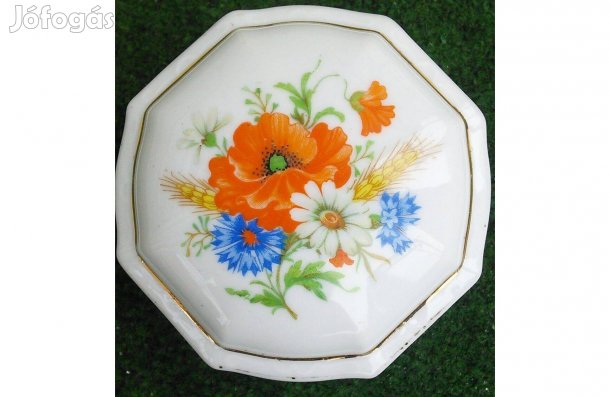 Bonbonier porcelán doboz Zsolnay tartó cukor