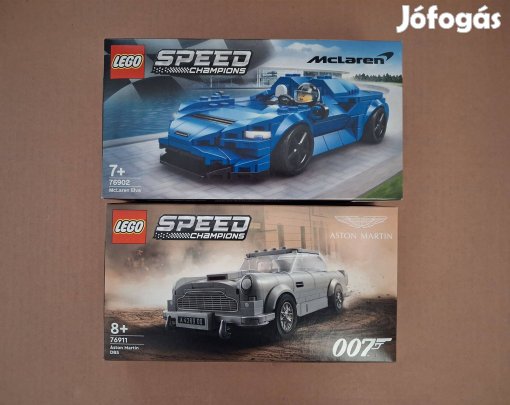 Bontatla LEGO Speed Champions 76902 Mclaren Elva + 76911 Aston utánvét