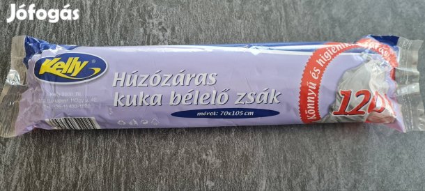 Bontatlan 10 db-os 120 literes szemetes / kuka bélelő húzózáras zsák 
