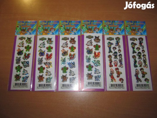 Bontatlan Digimon matrica ívek, 2 féle