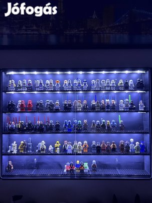 Bontatlan LED-es LEGO minifigura vitrin