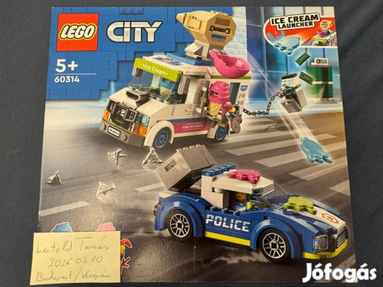 Bontatlan LEGO 60314 City Fagylaltos kocsi rendőrségi üldözés