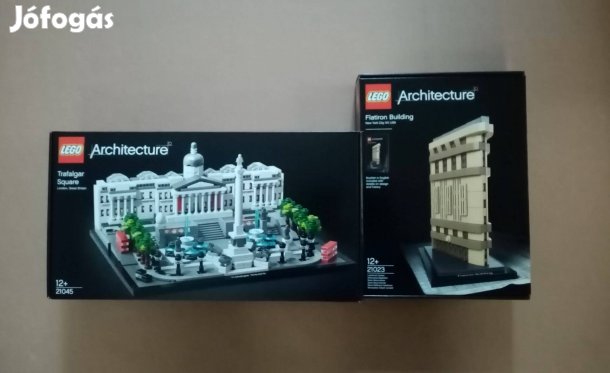 Bontatlan LEGO Architecture 21023 Flatiron + 21045 Trafalgar tér utánv