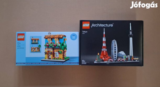 Bontatlan LEGO Architecture 21051 Tokyo + 40583 Házak Creator City Art