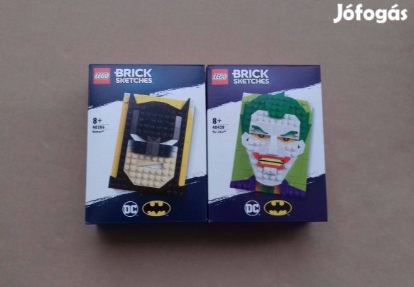 Bontatlan LEGO Brick Sketches 40386 Batman DC + 40428 The Joker utánvé