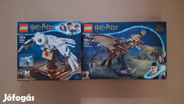 Bontatlan LEGO Harry Potter 75979 Hedwig + 76406 Magyar sárkány utánvé