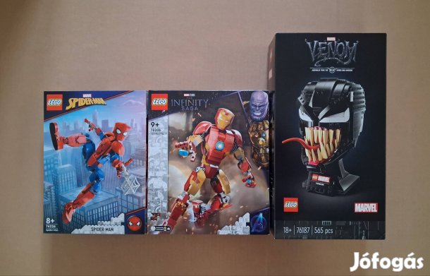 Bontatlan LEGO Marvel 76206 Pókember + 76226 Vasember + 76187 Venom ut