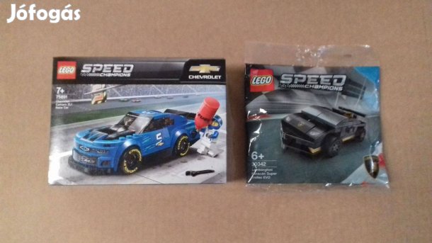 Bontatlan LEGO Speed Champions 30342 Lamborghini + 75891 Camaro utánvé